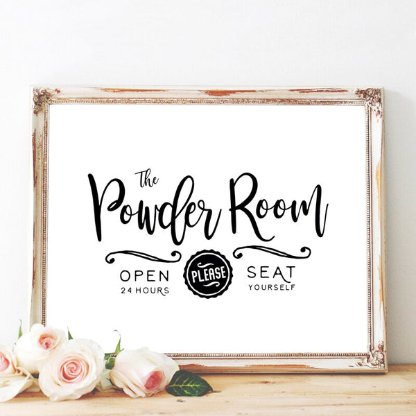 Bathroom Sign Prints