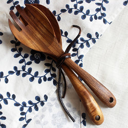 Wooden Salad Serving Spoon Set