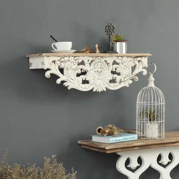 Vintage Wood Wall Shelf